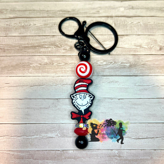 Cat In the Hat Keychain