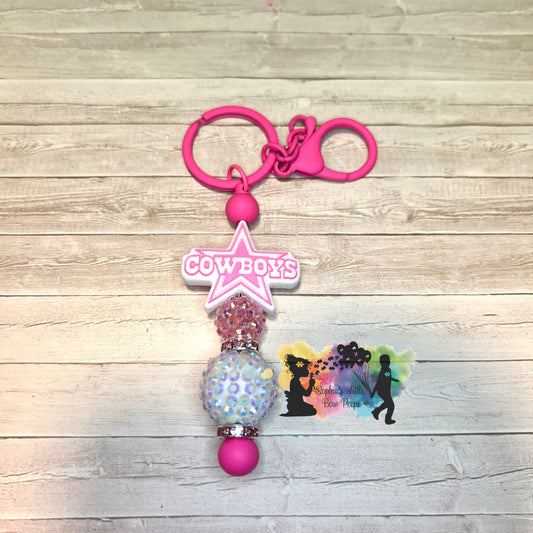 Pink Cowboys Keychain