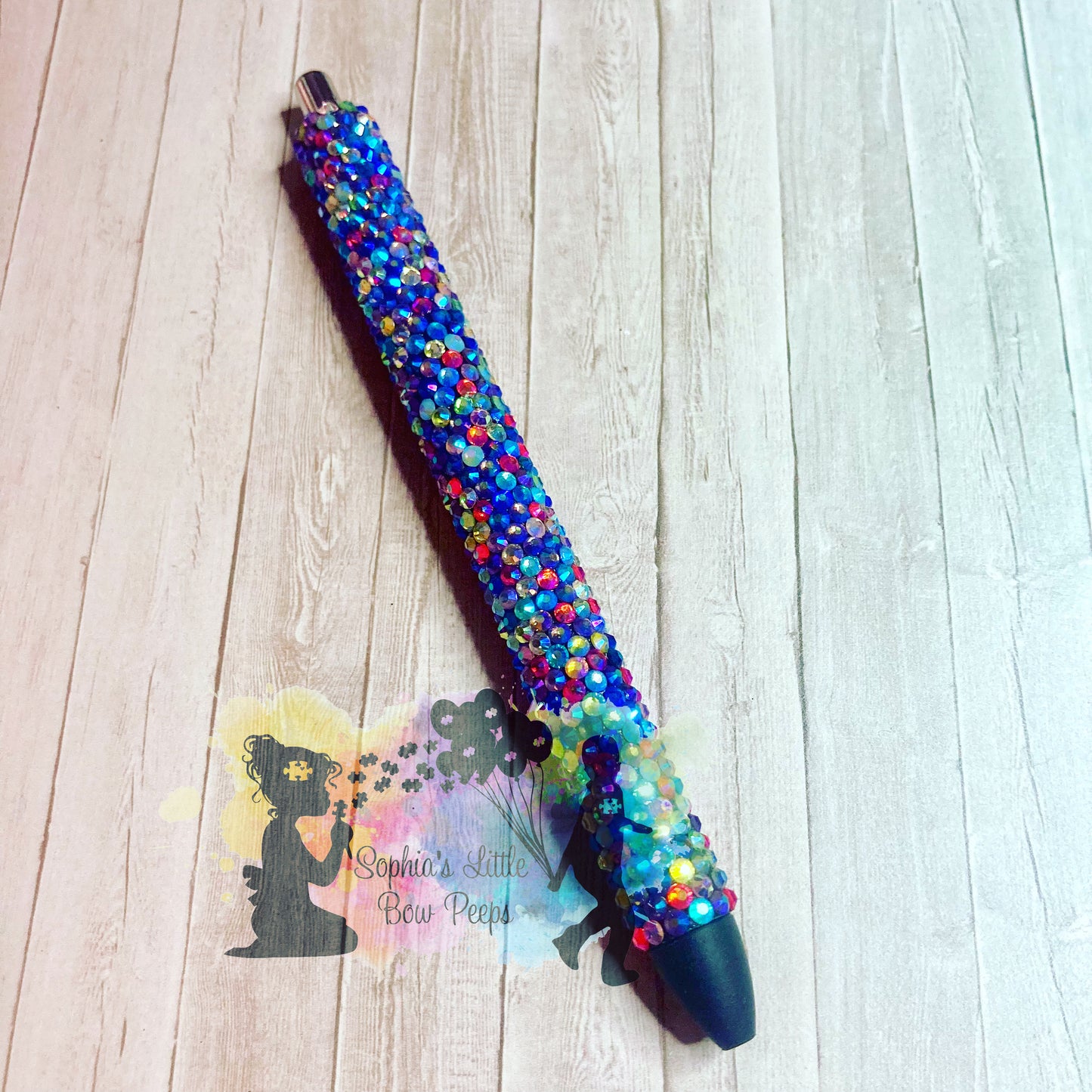 Rainbow Fish Rhinestone Pen