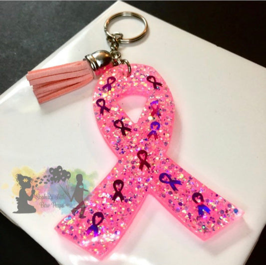 Awareness Ribbon keychain